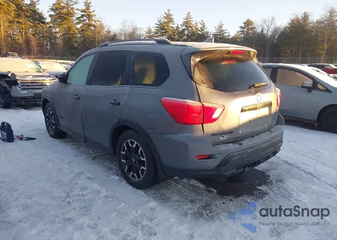 2019 Nissan Pathfinder Sl z USA, uszkodzony, nr VIN 5N1DR2MM7KC651364